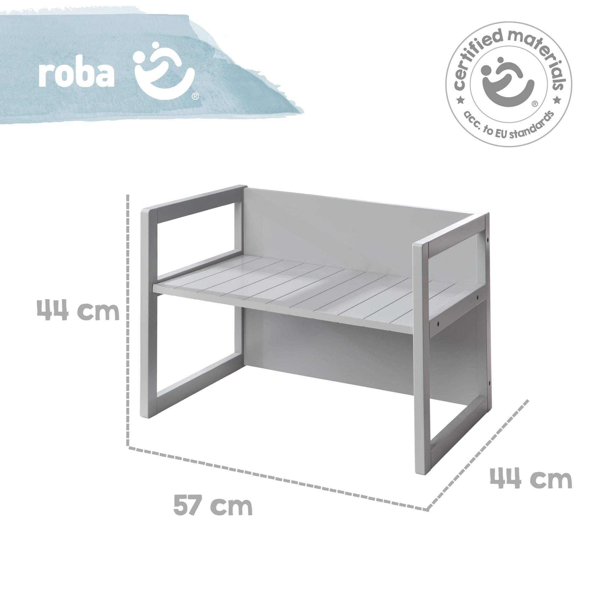 Roba 3041GA Sitzbank/ Tisch grau – Spielmöbel - Bild 5 Roba 3041GA Sitzbank/ Tisch grau – Spielmöbel - Produktbild 5