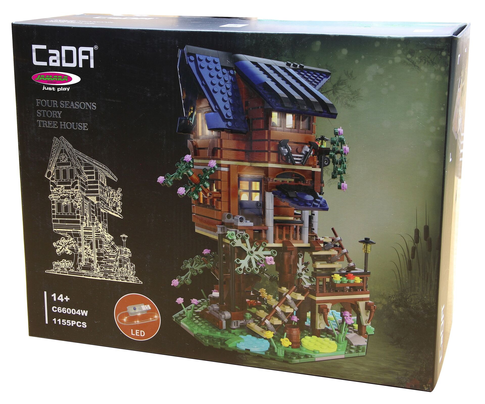 CaDA Baumhaus 4 Jahreszeiten Bricks - Jamara e.K. - JAMARA 402866 Produktfoto - Jamara e.K. - CaDA Baumhaus 4 Jahreszeiten Bricks - Modell JAMARA 402866