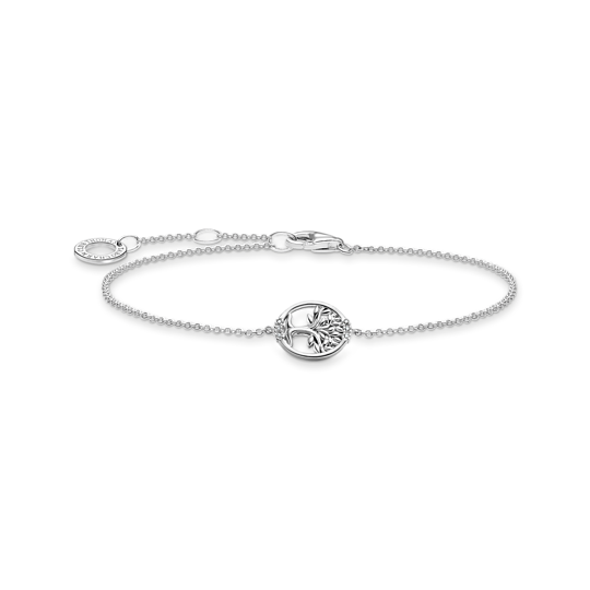 Thomas, Sabo, Armband, Sterling, Silver, Tree, Of, Love, Mit, Weißen, Länge, 19, Cm, Zubehor, Armreif, Schmuck, Ring, Rauchrohr