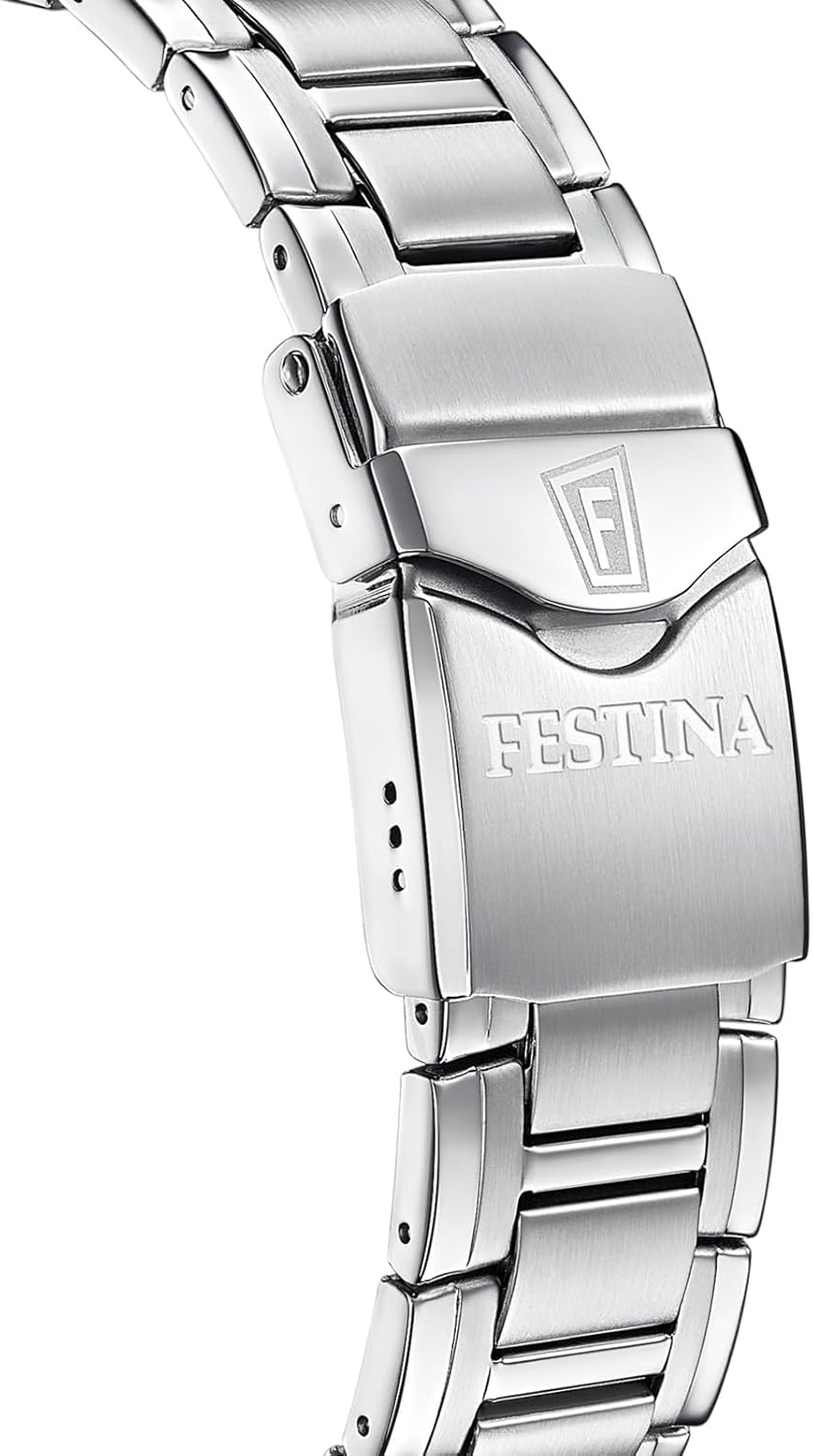 FESTINA SWISS MADE HERREN UHR F20042/1 EDELSTAHL ARMBAND