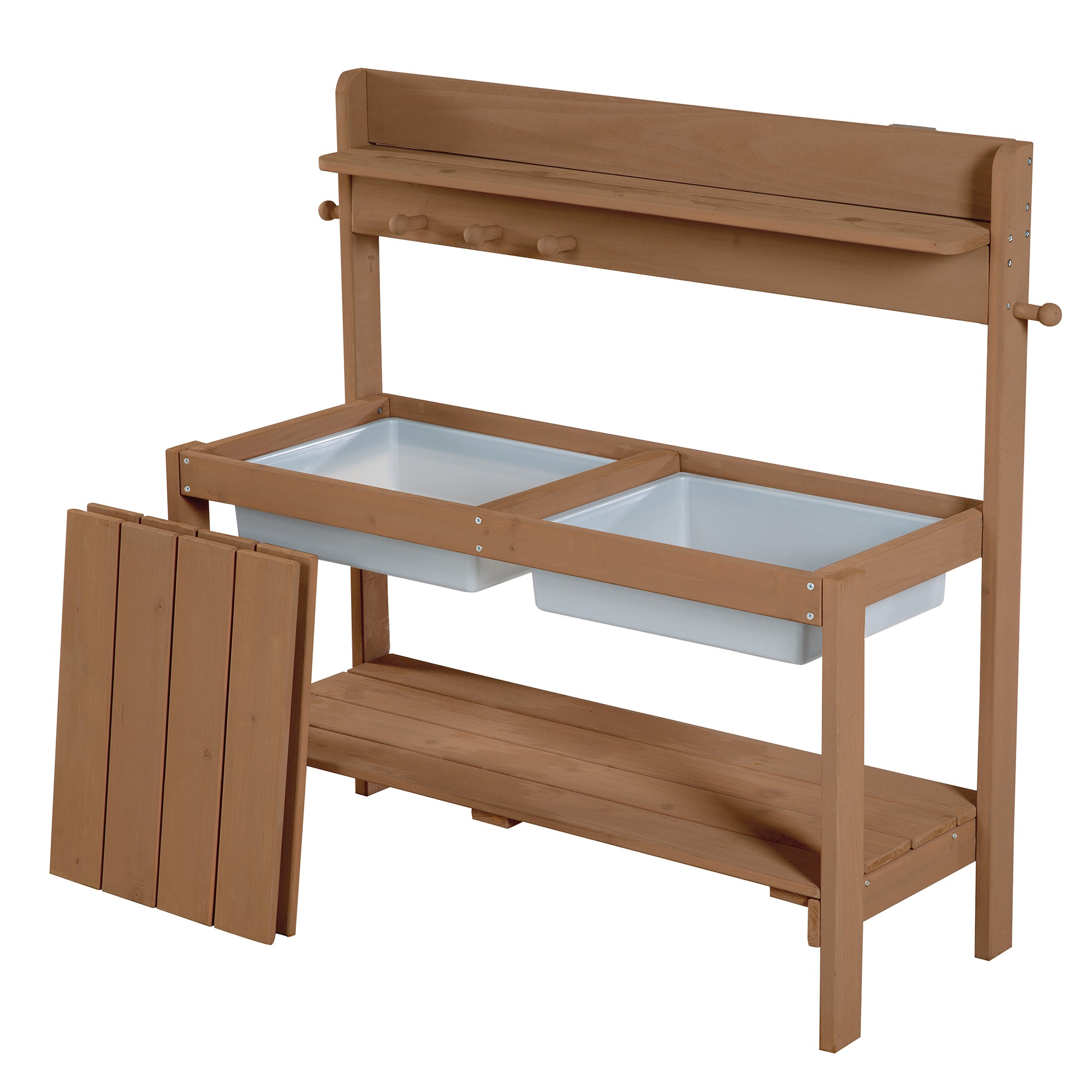 Roba 456006TE Kinderküche Outdoor+ mit Spielwanne, teak teakholz farben – Outdoor + - Bild 7 Roba 456006TE Kinderküche Outdoor+ mit Spielwanne, teak teakholz farben – Outdoor + - Produktbild 7