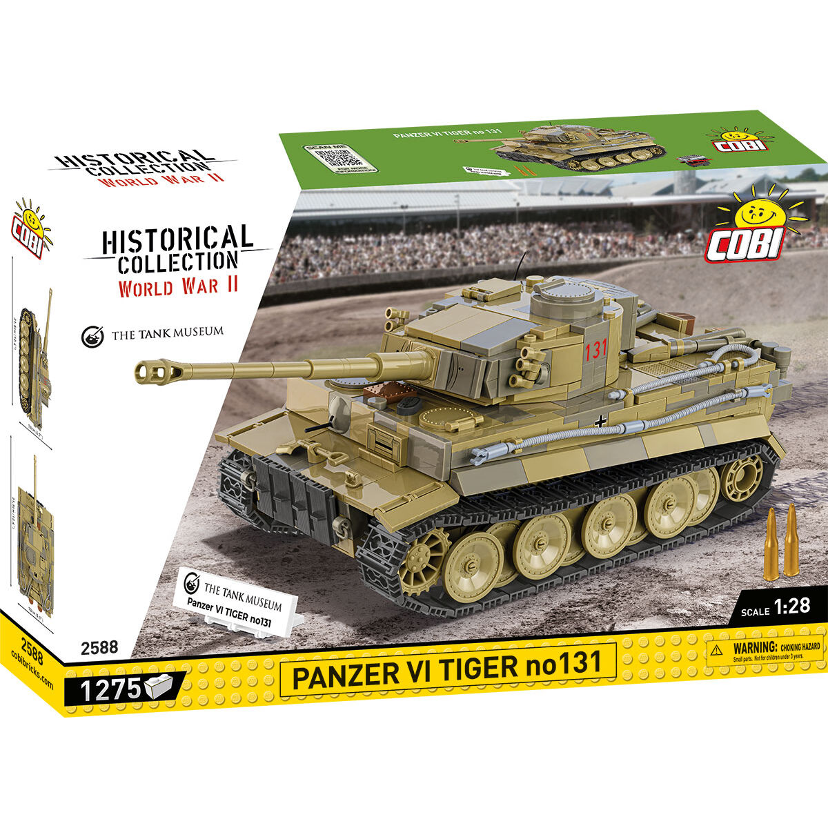 COBI 2588 - PANZER VI TIGER NO 131 SCALE 1:28 COBI 2588 - PANZER VI TIGER NO 131 SCALE 1:28