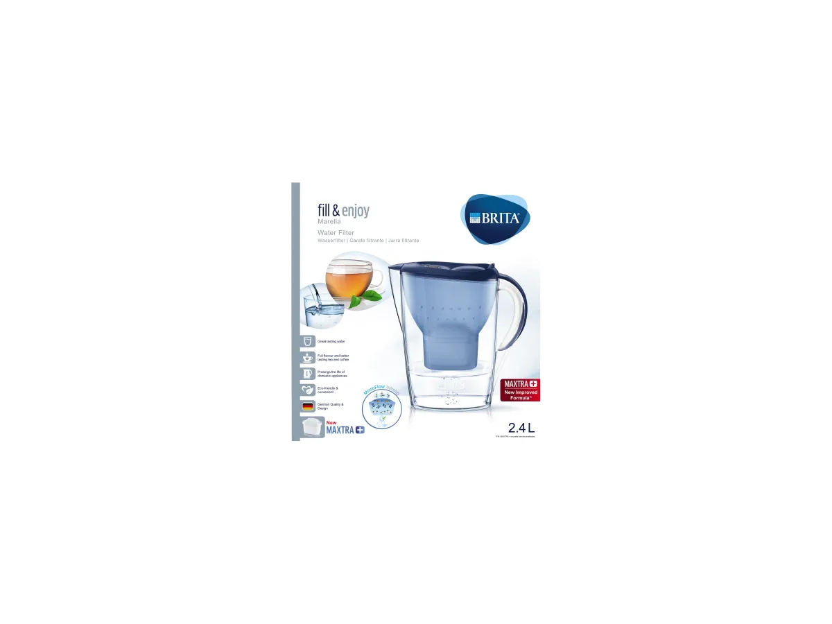 BRITA „Marella Cool“ - Tischwasserfilter 2,4 l, Blau-Transparent (Art.-Nr. 076634) BRITA „Marella Cool“ - Tischwasserfilter 2,4 l, Blau-Transparent (Art.-Nr. 076634)