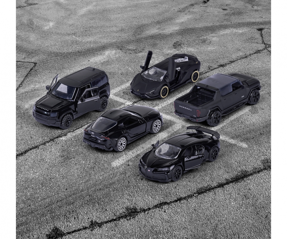 Majorette Black Edition Next Gen 5 Pieces Giftpack 212053191 Auto, Coupé, Sprach, Leichtmetallfelge, Rad