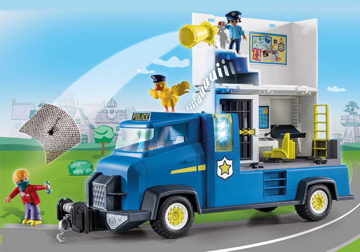 PLAYMOBIL 70912 DUCK ON CALL - Polizei Truck Maschine, Rad, Person