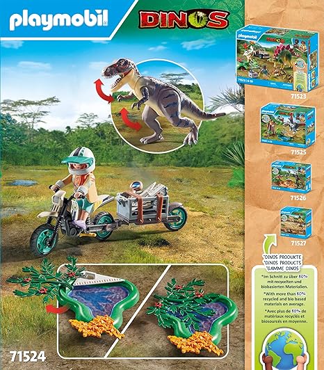 PLAYMOBIL, 71524, T-Rex-Spurensuche PLAYMOBIL, 71524, T-Rex-Spurensuche, Helme, Baby, Person, Dinosaurier, Motorrad