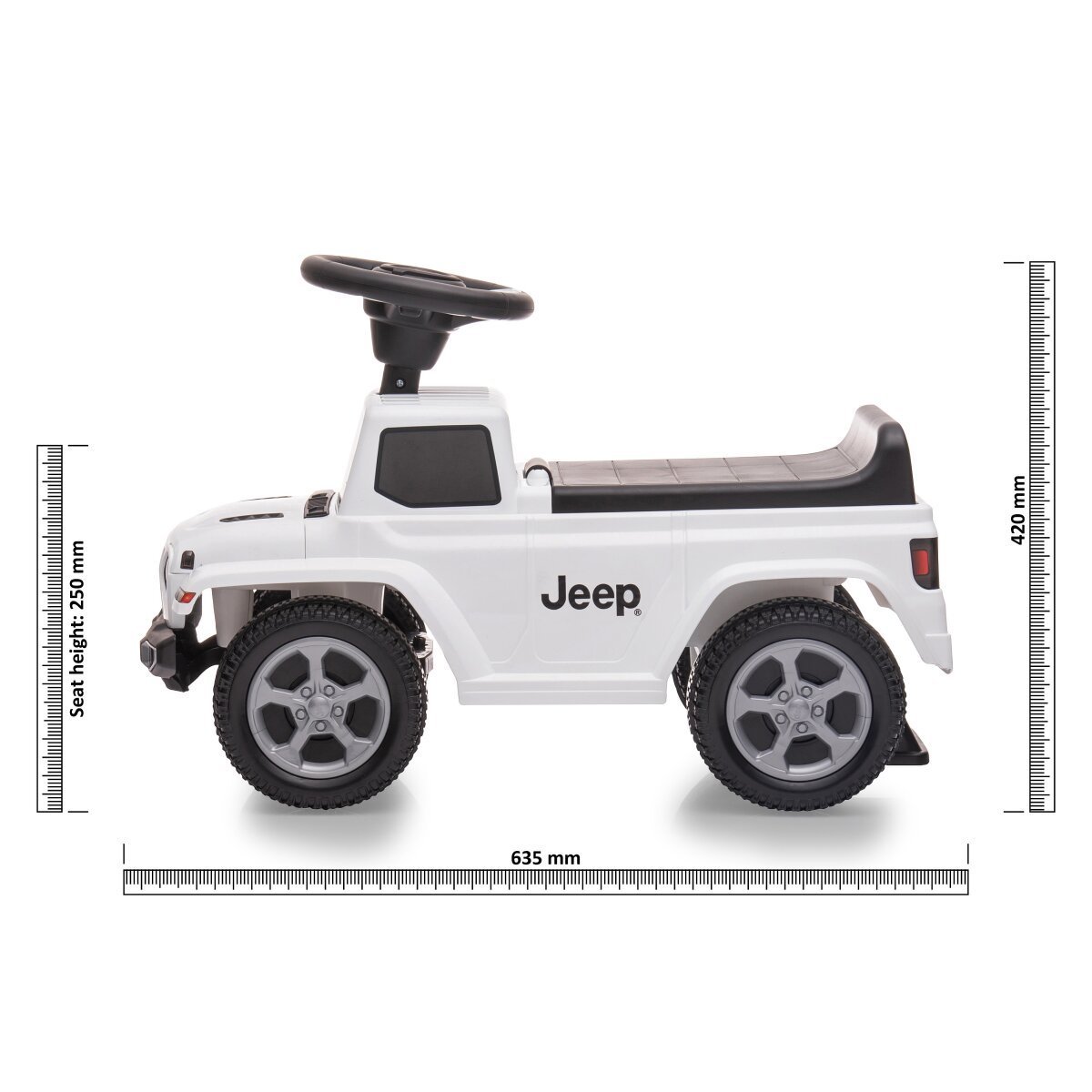 JAMARA Rutscher Jeep® Gladiator weiß ab 12 Monaten