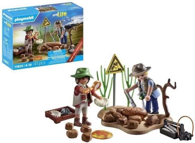 PLAYMOBIL 71805 Urzeit-Schatzsuche Figur, Person, Kleidung, Hut, Kiste