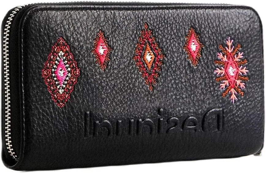 Desigual Damen Geldbörse 22SAYP20 - Schwarz/Bunt Desigual Damen Geldbörse 22SAYP20 - Schwarz/Bunt