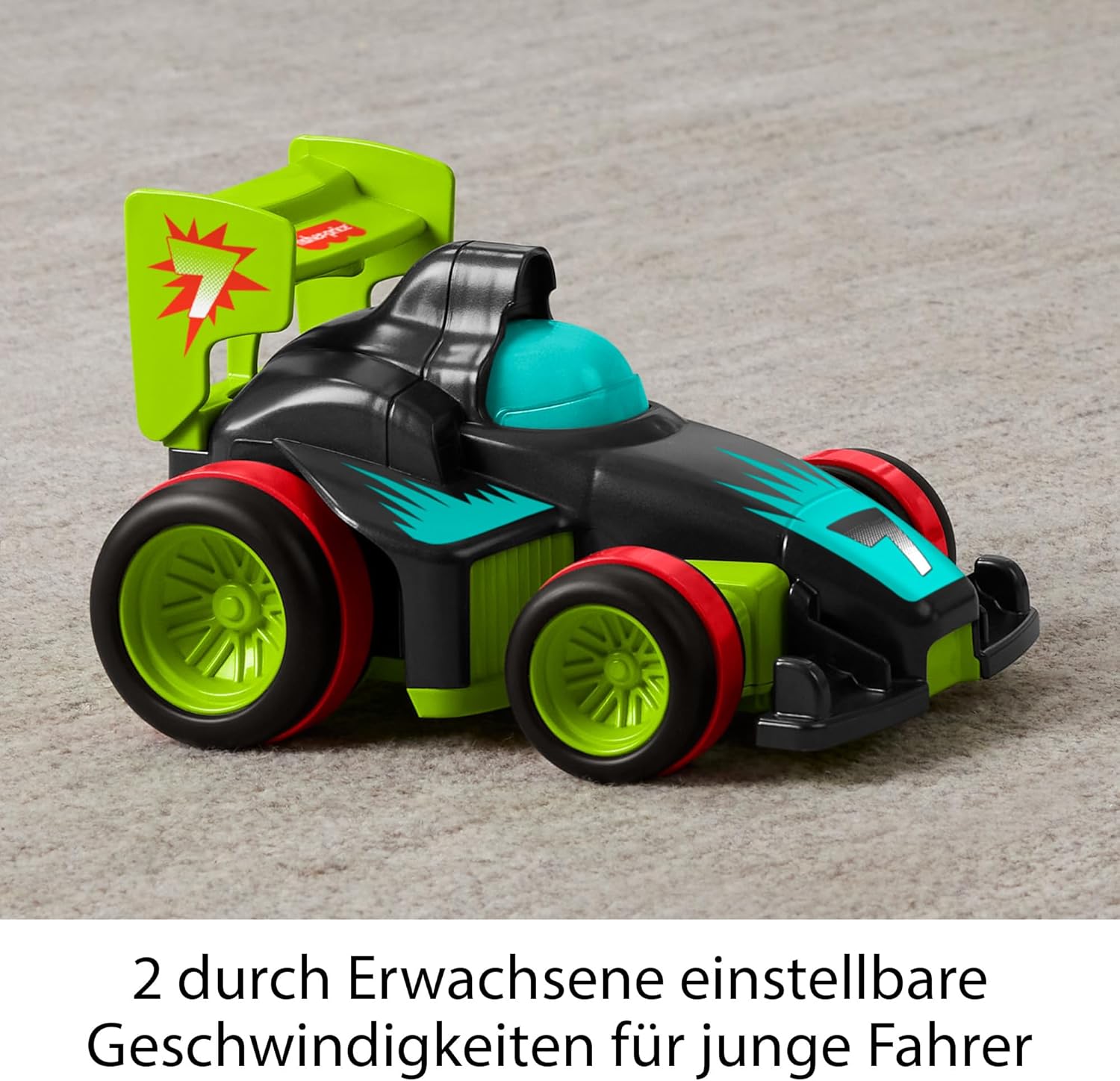 Fisher-Price Fernlenkflitzer RC-Auto für Kinder HYH28 Gras, Pflanze, Rasen, Rasenmäher, Werkzeug