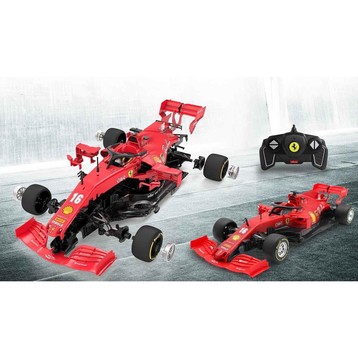 JAMARA Ferrari SF 1000 1:16 rot 2,4GHz Bausatz ab 8 Jahren JAMARA Ferrari SF 1000 1:16 rot 2,4GHz Bausatz ab 8 Jahren