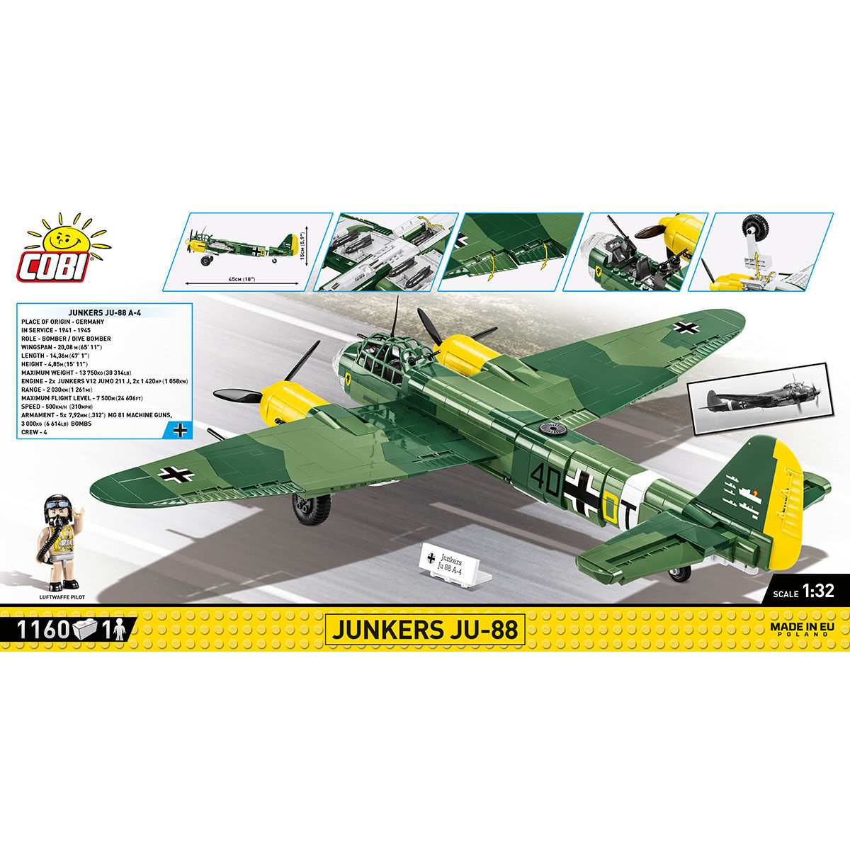 COBI 5733 - Junkers JU 88 - Bild 4