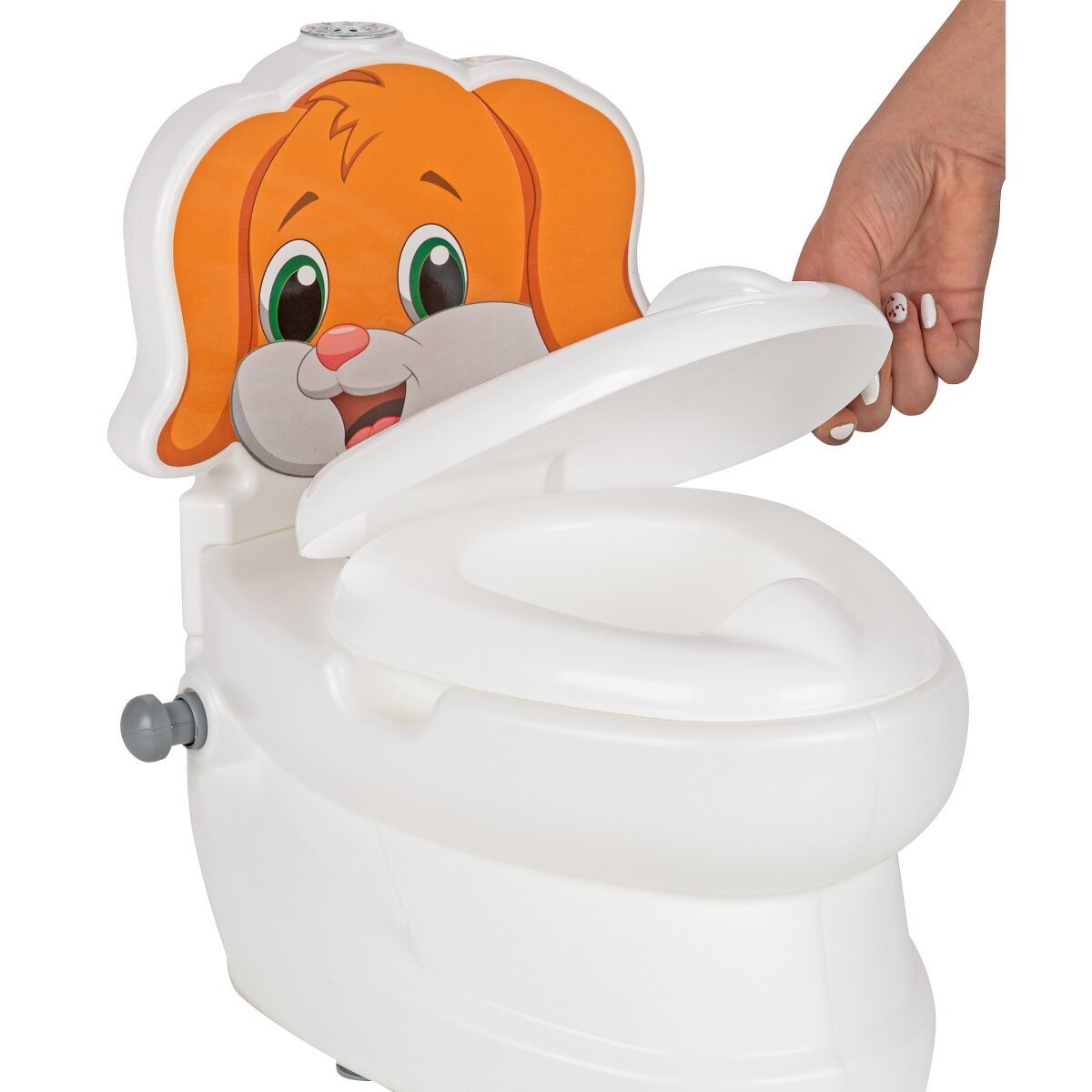 JAMARA Meine kleine Toilette Hund mit Spülsound und Toilettenpapierhalter ab 18 Monaten