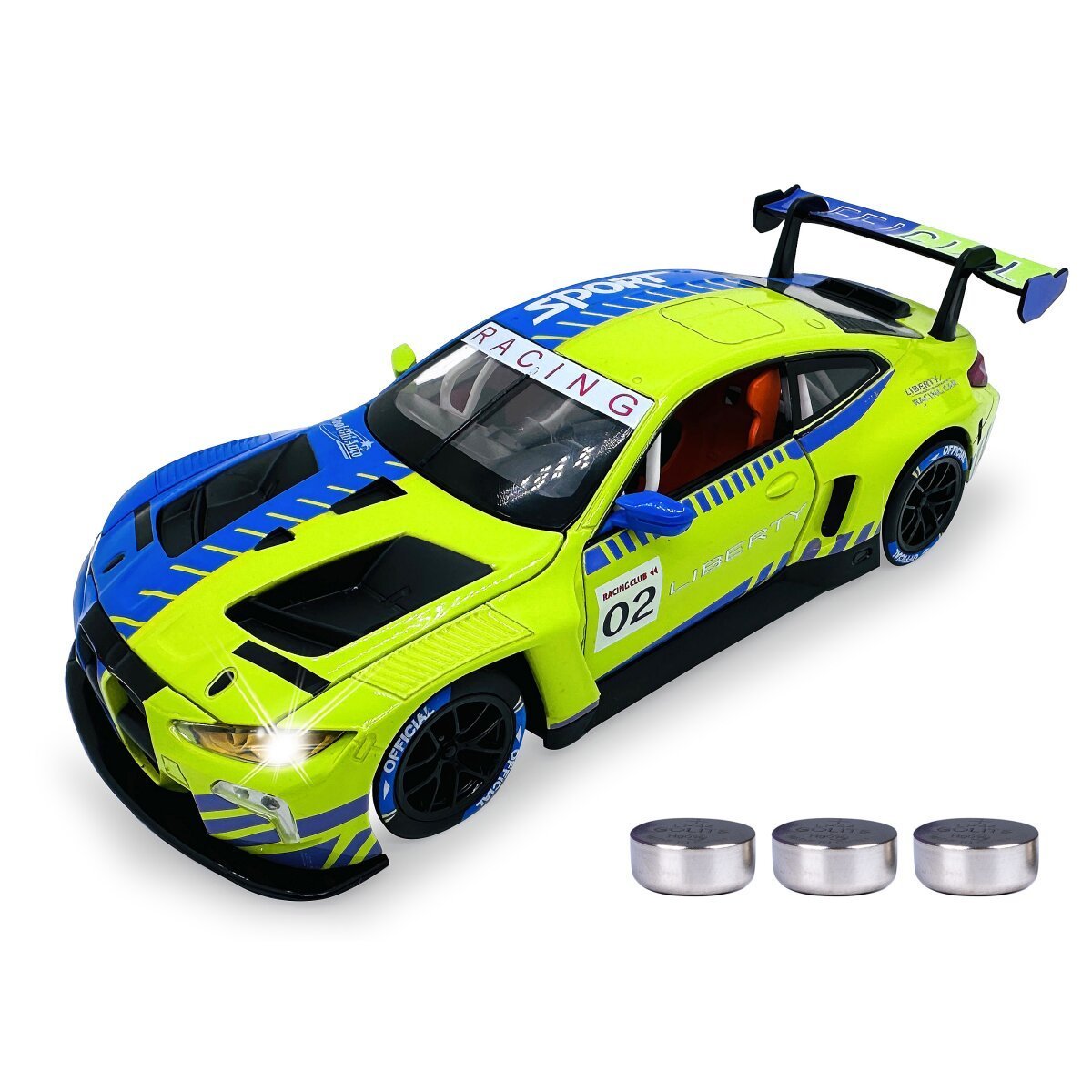 JAMARA BMW M4 GT3 Diecast 1:24 grün inkl. Knopfzellen ab 3 Jahren JAMARA BMW M4 GT3 Diecast 1:24 grün inkl. Knopfzellen ab 3 Jahren