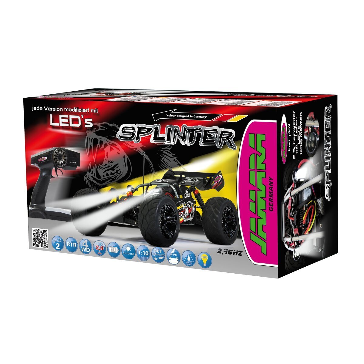 JAMARA Splinter Desertbuggy 4WD 1:10 NiMh 2,4GHz mit LED ab 14 Jahren JAMARA Splinter Desertbuggy 4WD 1:10 NiMh 2,4GHz mit LED ab 14 Jahren