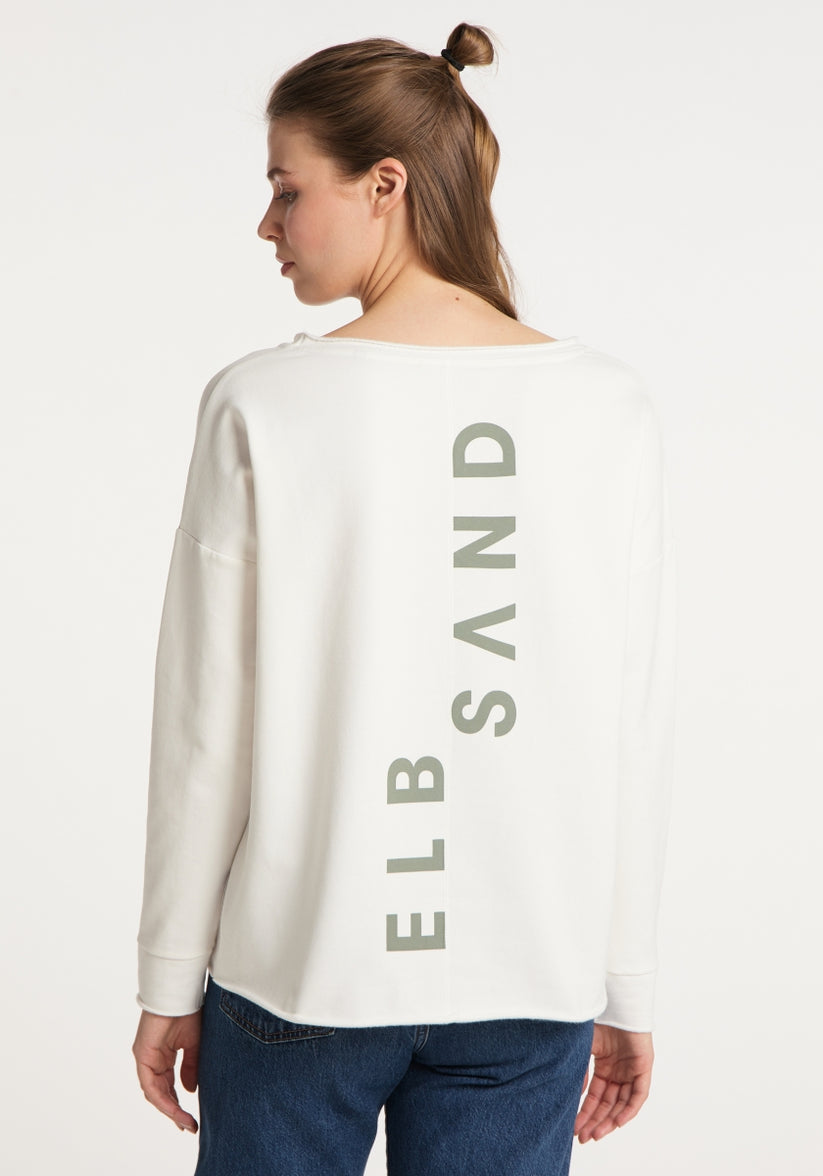 Elbsand Riane Sweatshirt in weiss, Produktfoto 2.