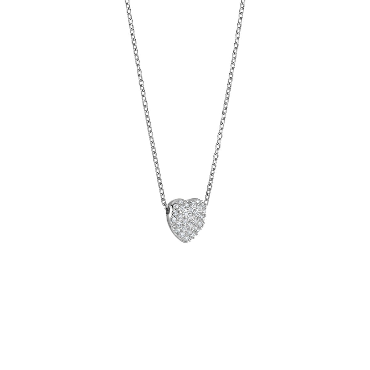 Bering 468-768-Steel Damenset, Kette/Ohrringe, Silber, Herz