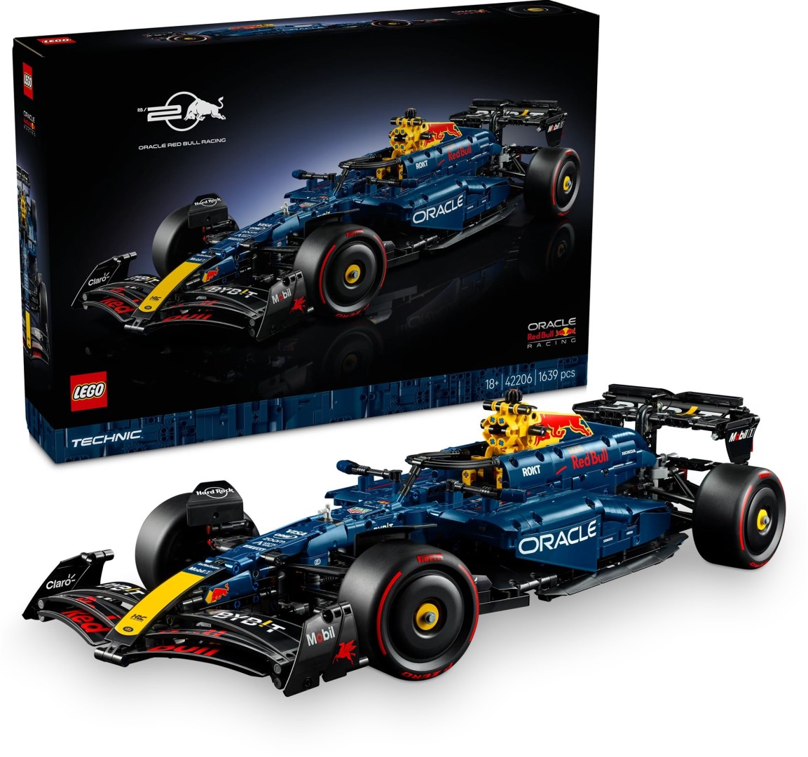 LEGO, Technic, Oracle, Red, Bull, Racing, RB20, F1, Rennauto, 42206, Autorennen, Formel Eins, Rennwagen, Fahrzeug, Rad LEGO Technic Oracle Red Bull Racing RB20 F1 Rennauto 42206