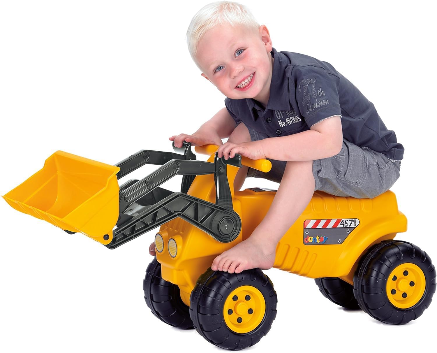 Dantoy 2150 Riesen Greifbagger - Gelber Großbagger für Kinder, L: 79 cm Dantoy 2150 Riesen Greifbagger - Gelber Großbagger für Kinder, L: 79 cm