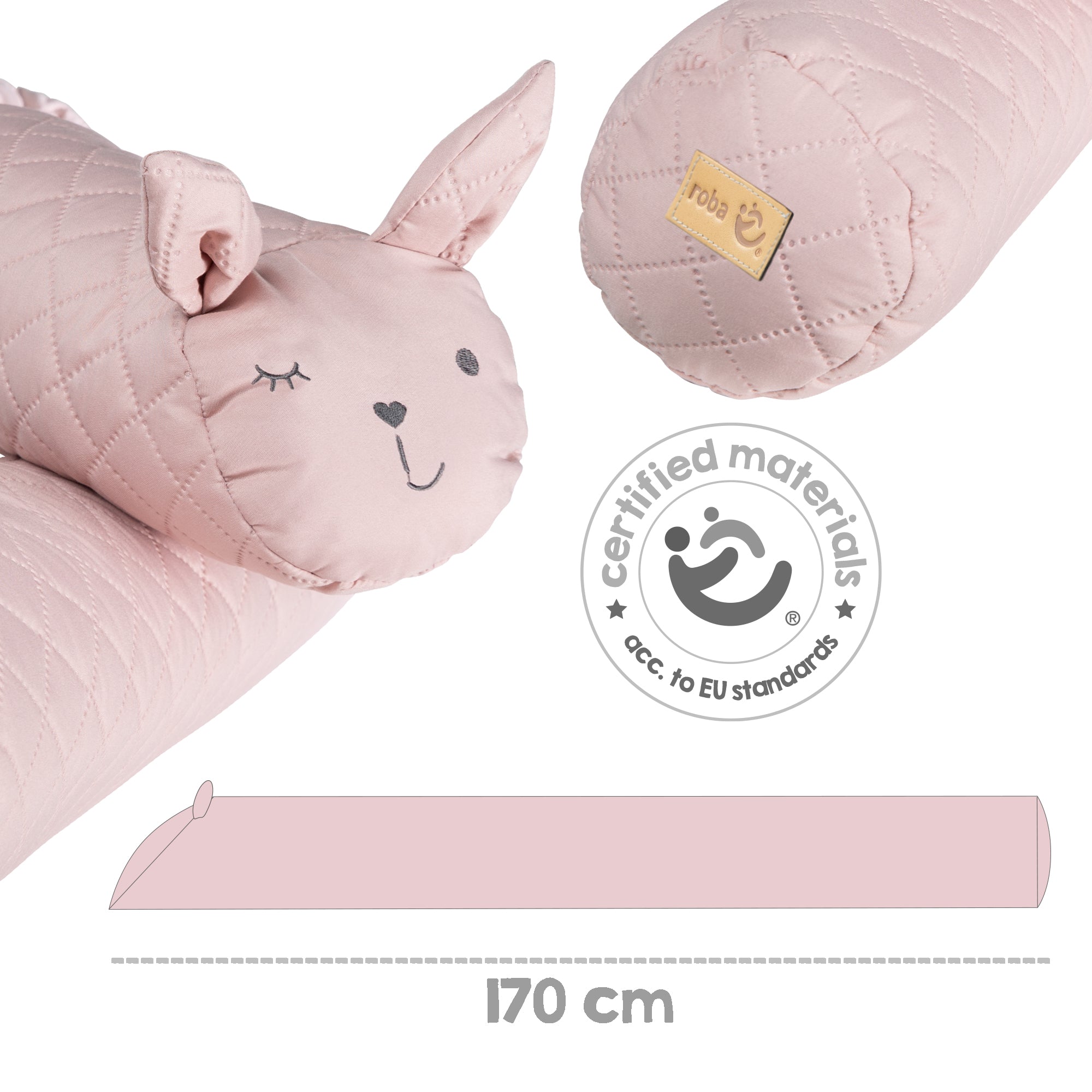 Roba 284100V229 Bettschlange roba Style rosa – Babynester - Bild 3 Roba 284100V229 Bettschlange roba Style rosa – Babynester - Produktbild 3