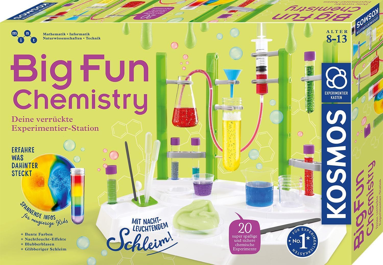 Kosmos, Big, Fun, Chemistry, Faszinierendes, Chemielabor, Mit, Schleim., Farbspielen, &, Blubber-Effekten, 645649, Pinsel, Gerät, Werkzeug, Zahnbürste