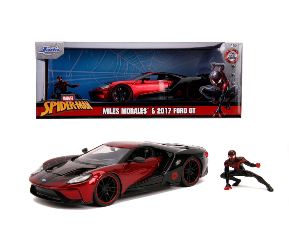 Jada Marvel Miles Morales 2017 Ford GT 1:24 Jada Marvel Miles Morales 2017 Ford GT 1:24