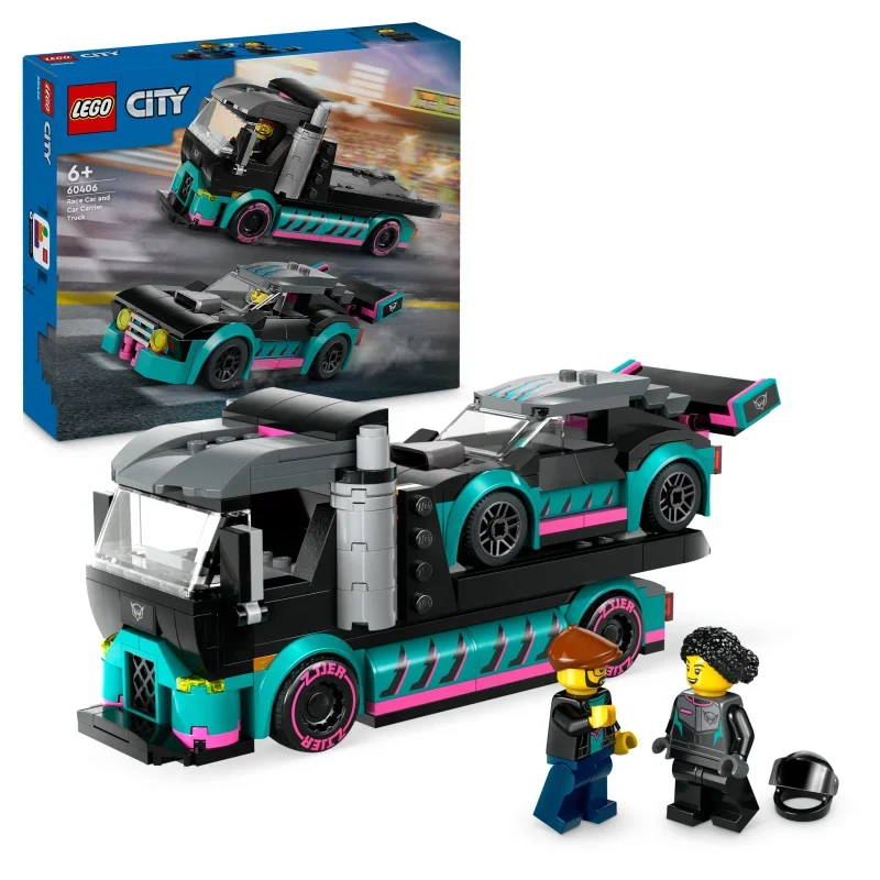 LEGO, 60406, Autotransporter, Mit, Rennwagen