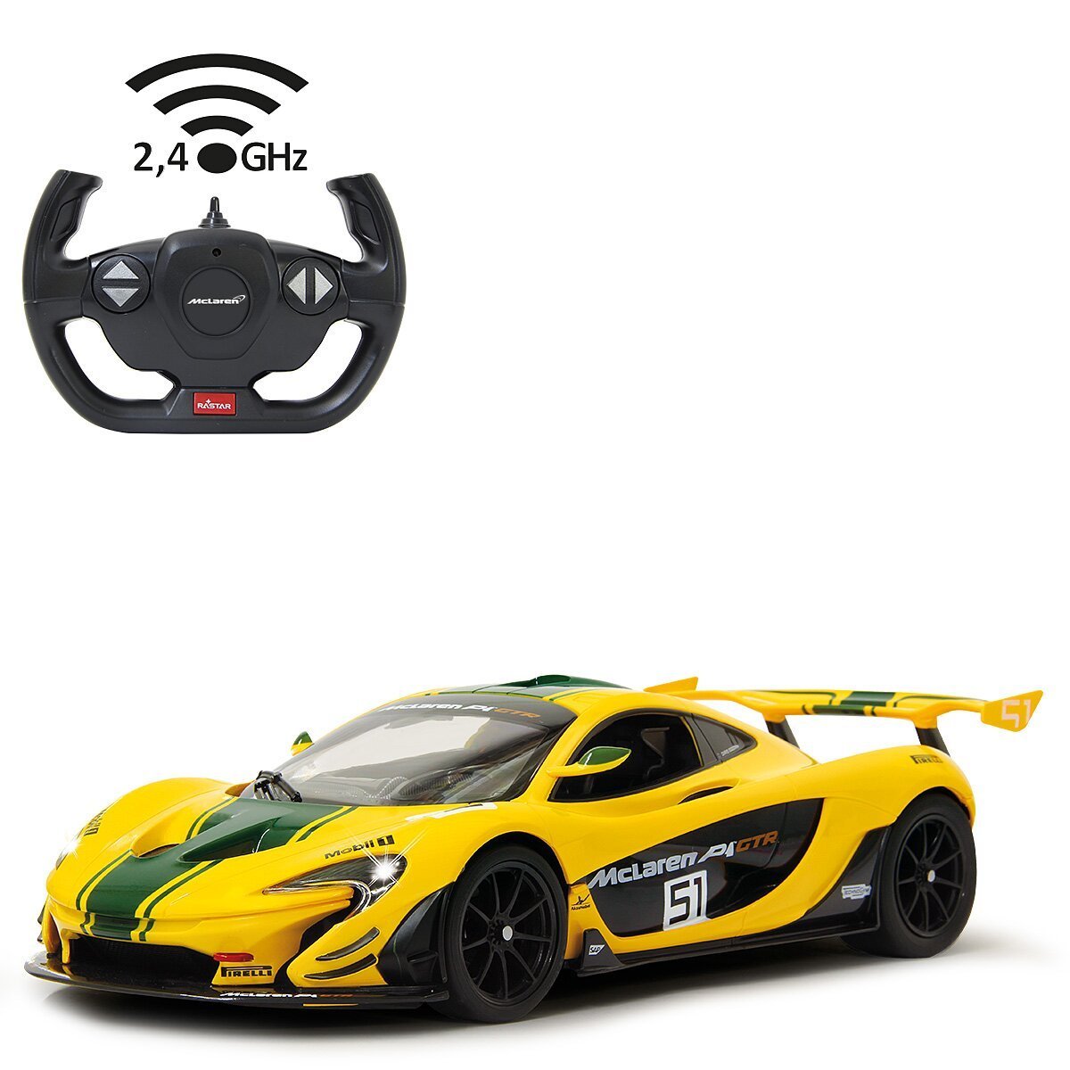 JAMARA McLaren P1 GTR 1:14 gelb 2,4GHz ab 6 Jahren