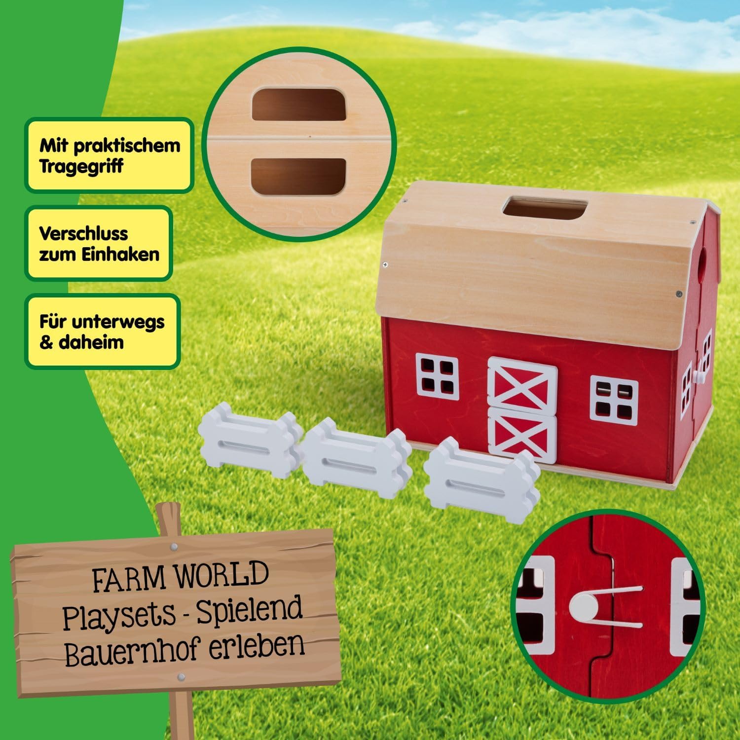 Großer Bauernhof aus Holz Großer Bauernhof aus Holz