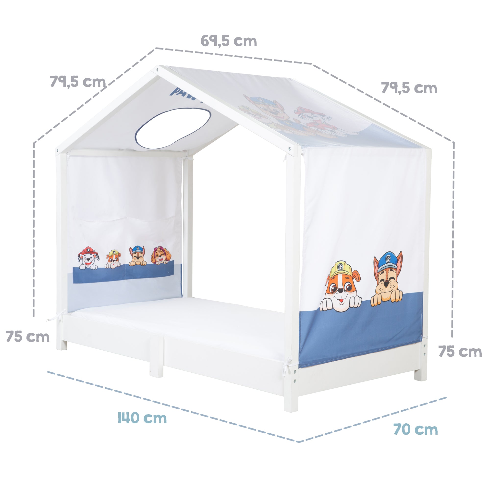 Roba 0287PW1 Hausbettbezug 70x140 cm Paw Patrol weiß – Bettenzubehör - Produktbild 9