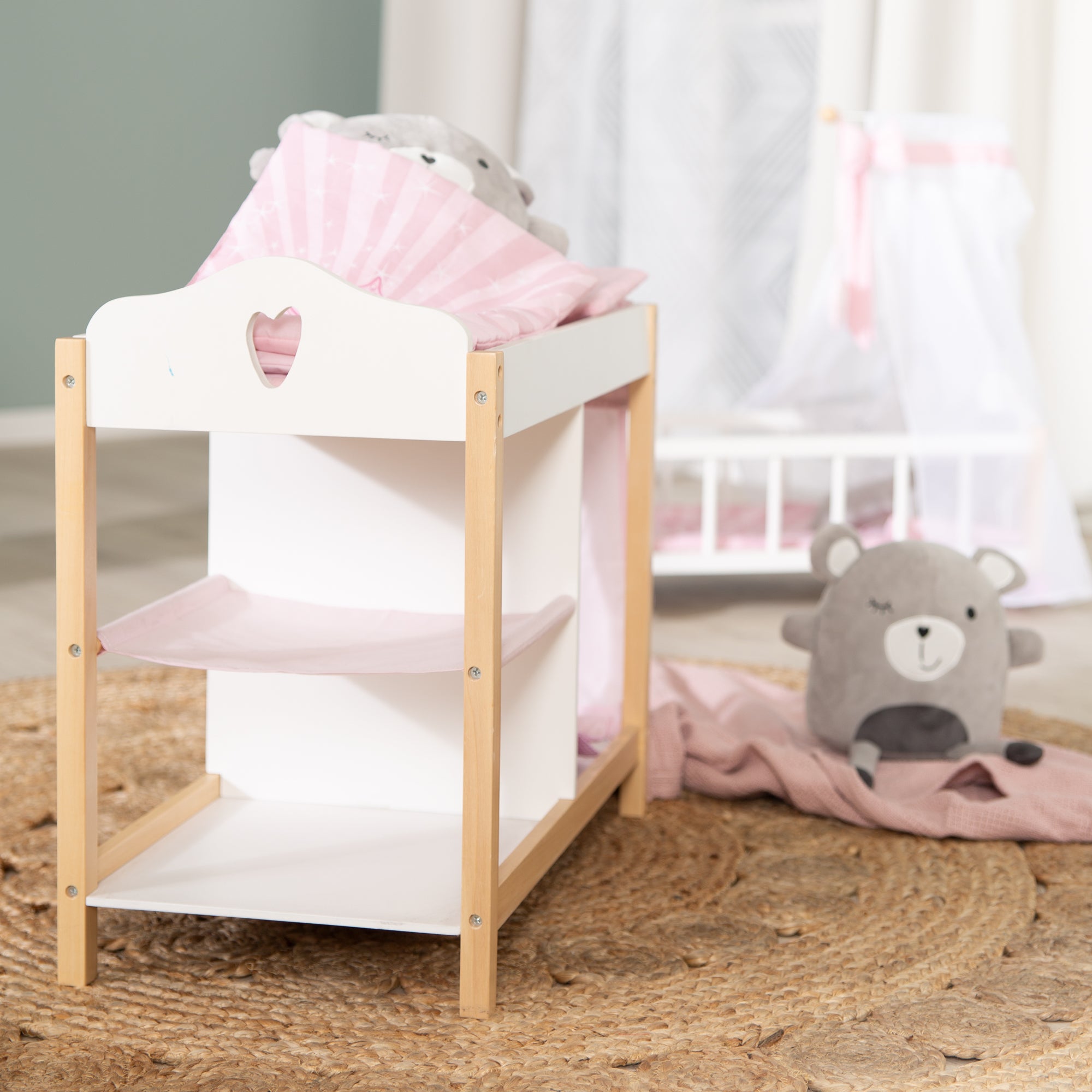 Roba 490039984 Puppenkommode Scarlett Weiß und Natur – Puppenmöbel & Häuser - Bild 2 Roba 490039984 Puppenkommode Scarlett Weiß und Natur – Puppenmöbel & Häuser - Produktbild 2