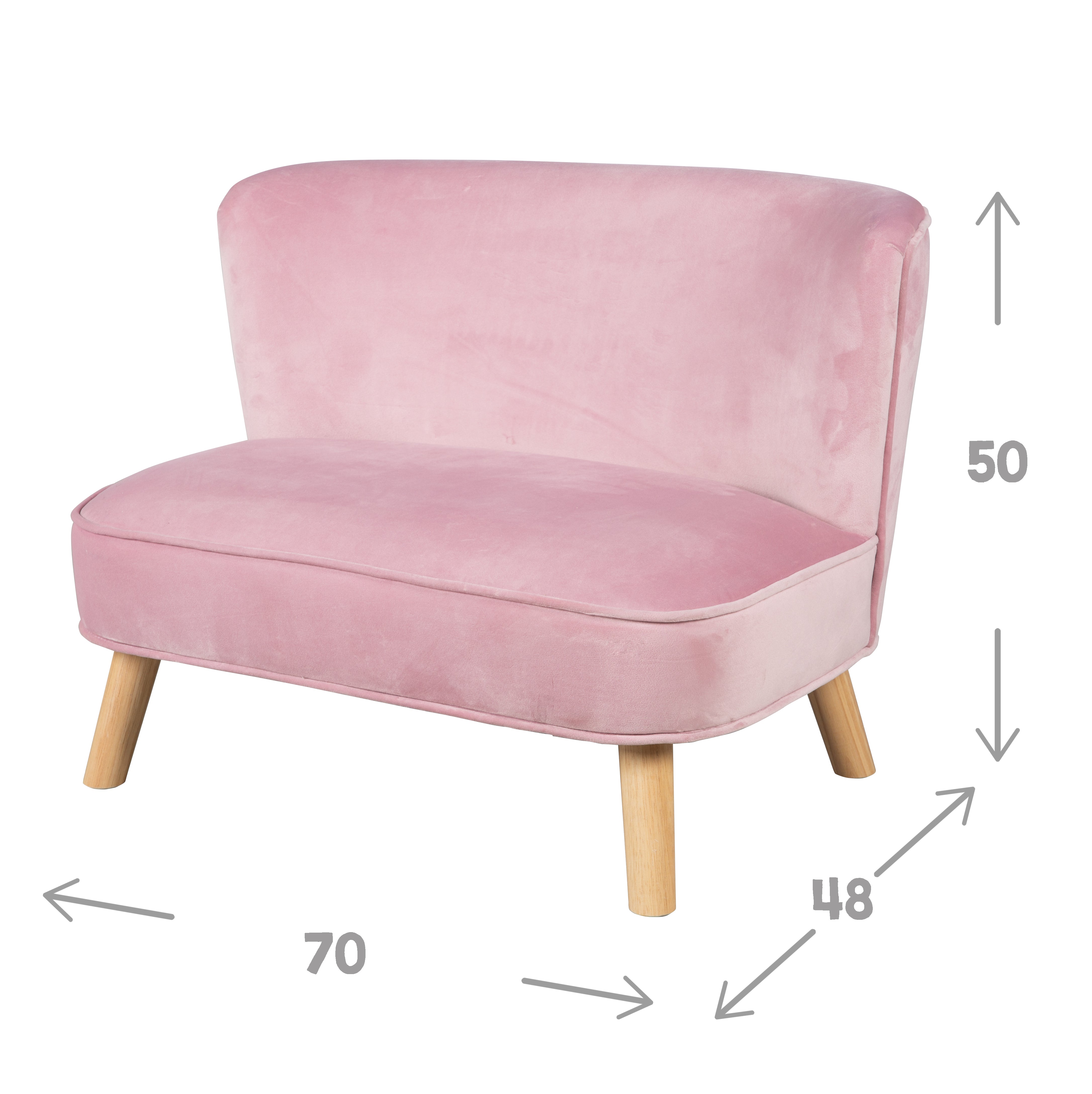 Roba 450110MA Kindersofa mauve – Spielmöbel - Bild 4 Roba 450110MA Kindersofa mauve – Spielmöbel - Produktbild 4