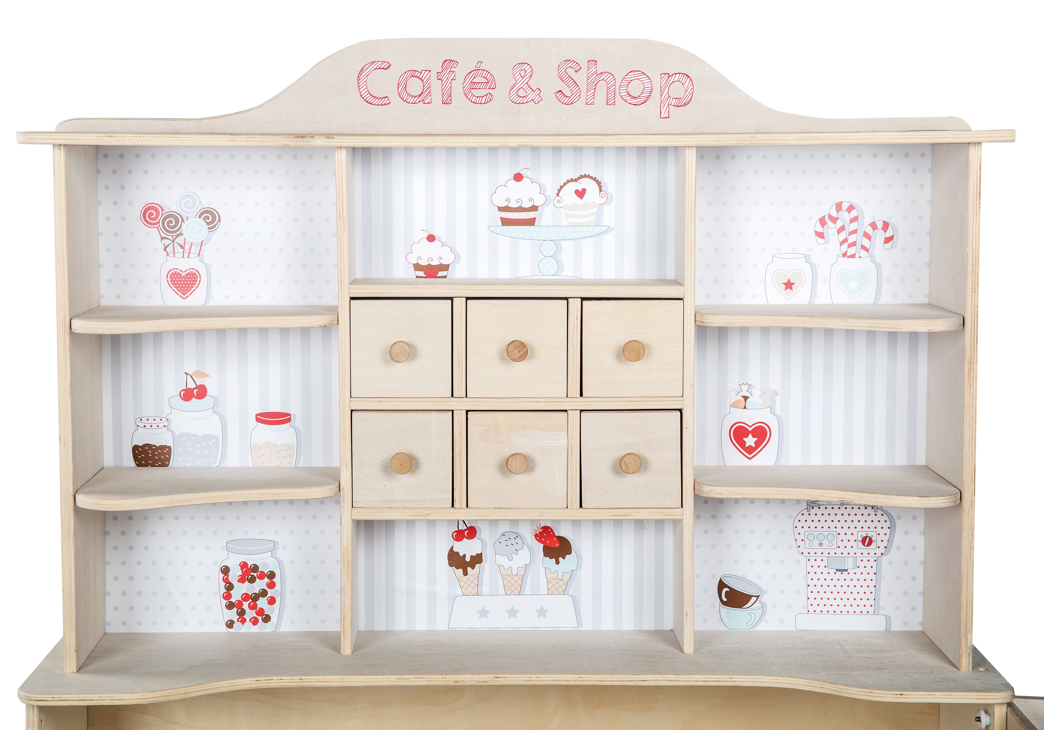 Roba 480020 Verkaufsstand natur lackiert – Rollenspiel - Bild 3 Roba 480020 Verkaufsstand natur lackiert – Rollenspiel - Produktbild 3