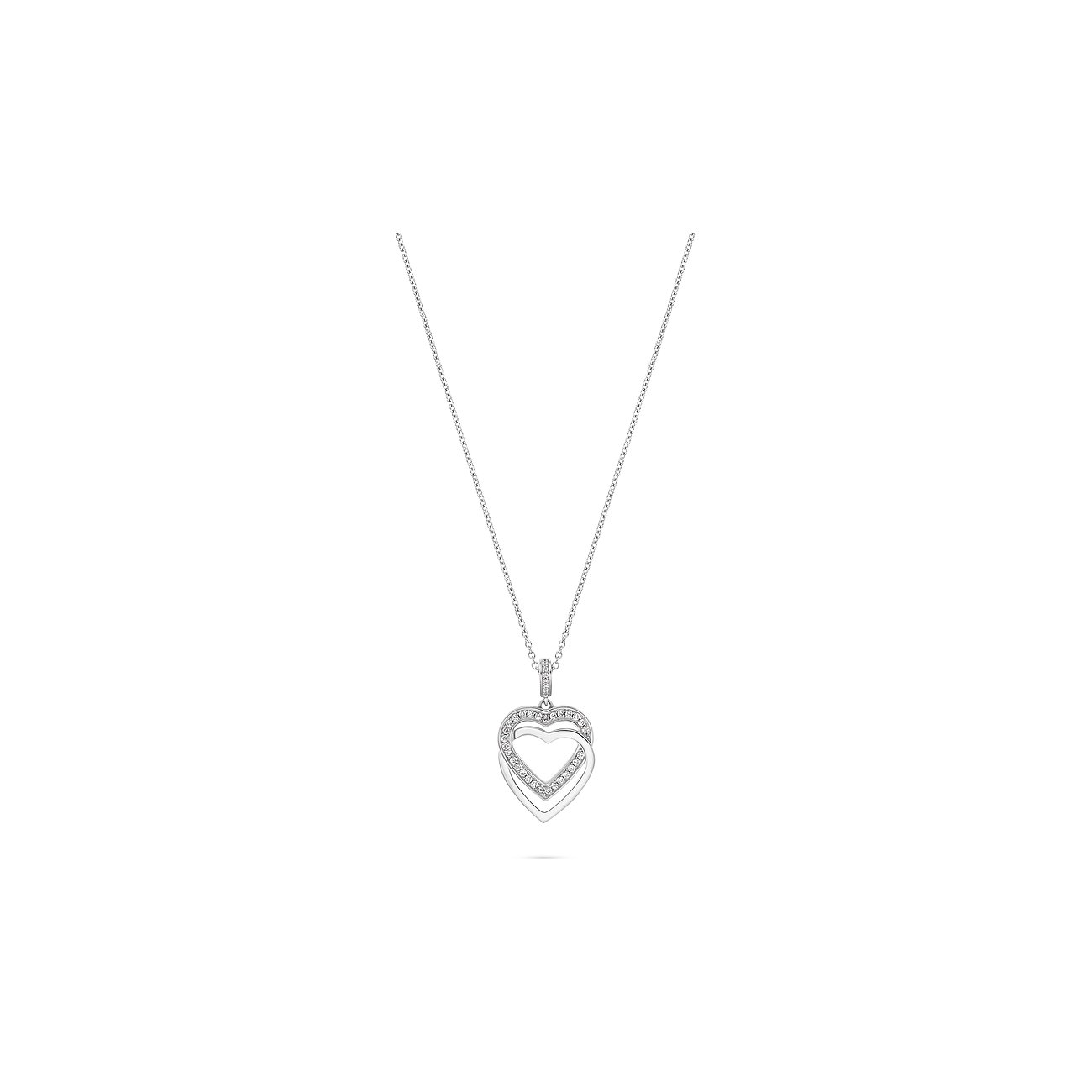 JETTE S.88336054 KETTE M. HERZANHÄNGER, SILBER