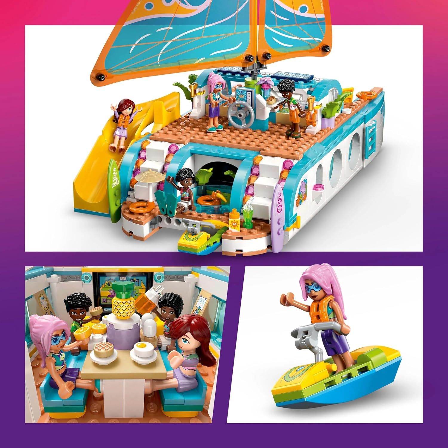 LEGO® Friends 42664 Segelabenteuer Spielbereich, Drinnen, Person