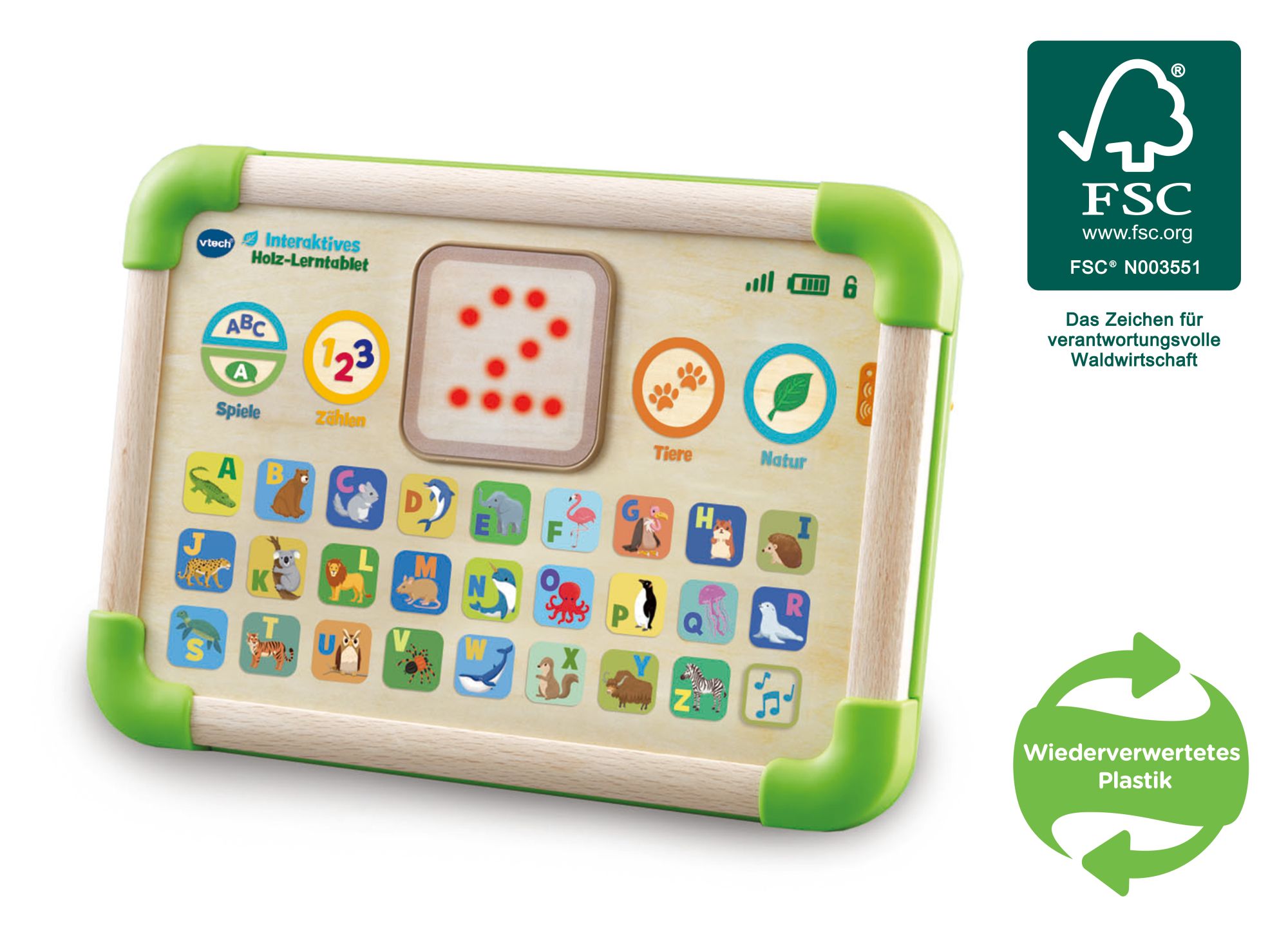 VTech Interaktives Holz-Lerntablet VTech Interaktives Holz-Lerntablet
