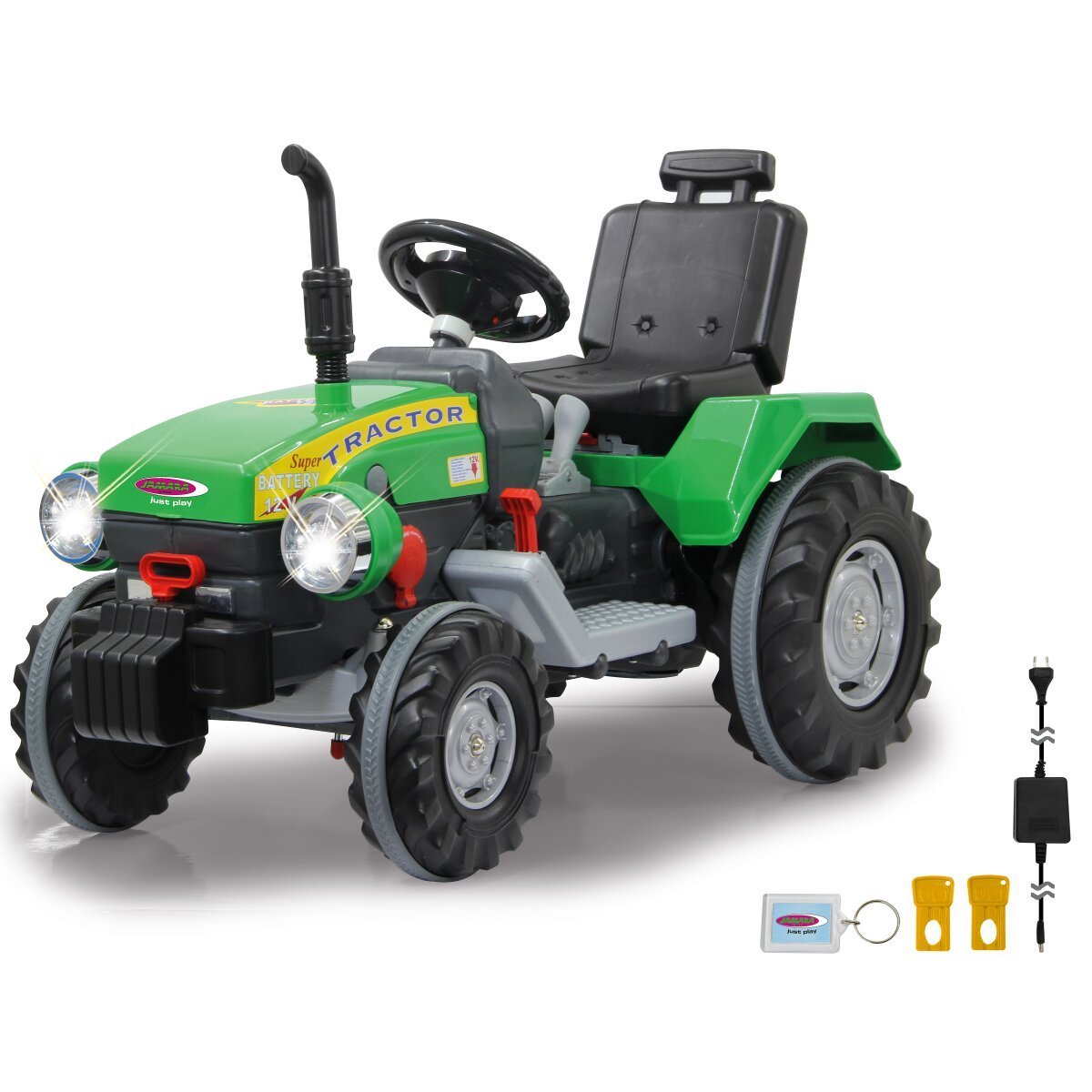 JAMARA Ride-on Traktor Power Drag grün 12V ab 3 Jahren