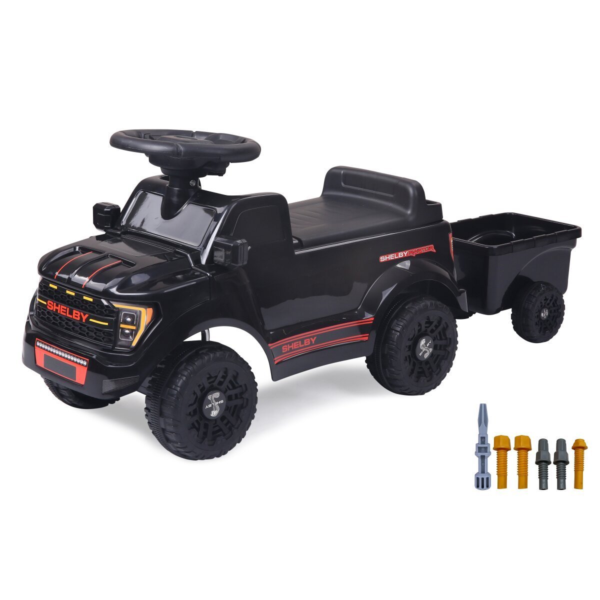 JAMARA Rutscher Shelby Ford F-150 Raptor mit Anhänger schwarz ab 18 Monaten JAMARA Rutscher Shelby Ford F-150 Raptor mit Anhänger schwarz ab 18 Monaten
