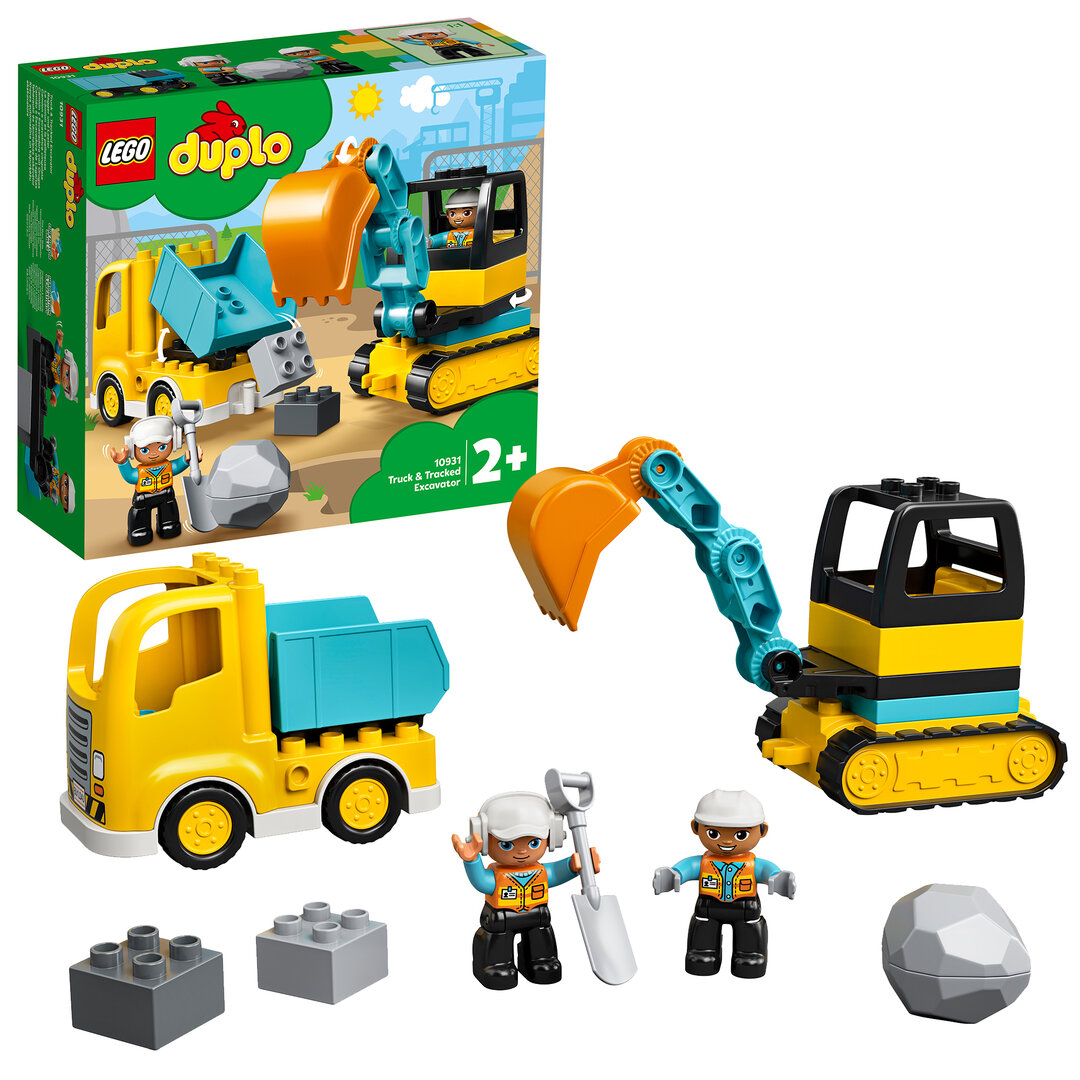 LEGO® DUPLO® Bagger und Laster 10931 Spielzeug, Person, Baby, Maschine, Rad