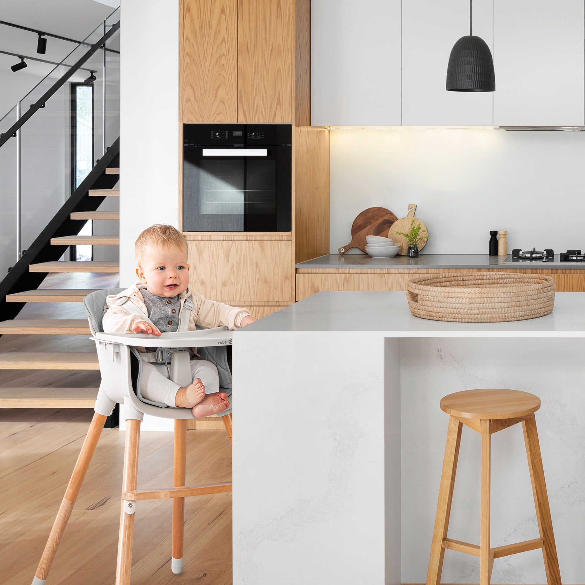 Roba 7575GA Hochstuhl Style Up Wood grau - Produktbild 9