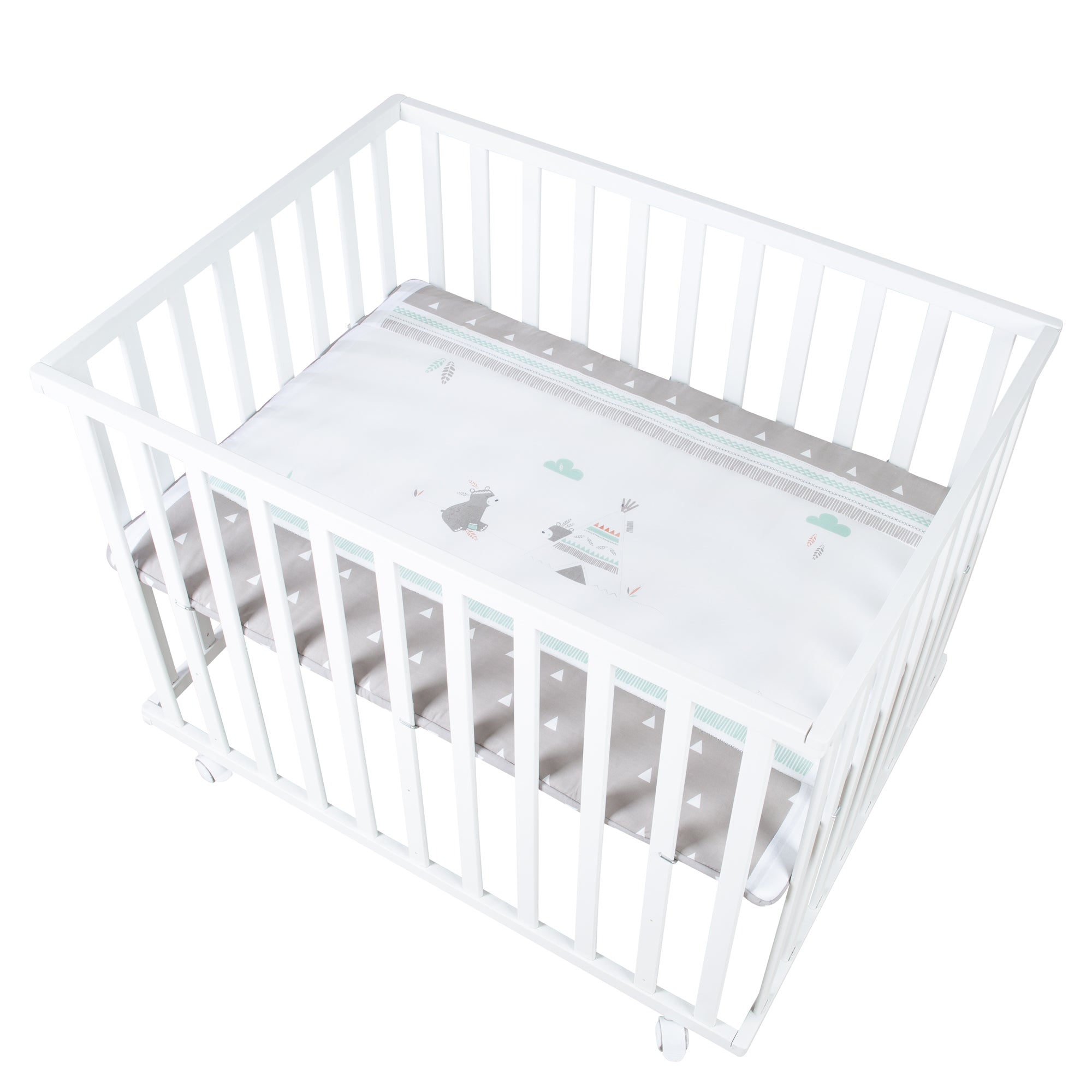 Roba 0241WES198A Laufgitter 100x75 cm Indibär weiß - Bild 1 Roba 0241WES198A Laufgitter 100x75 cm Indibär weiß - weiß - Laufgitter - Produktbild 1