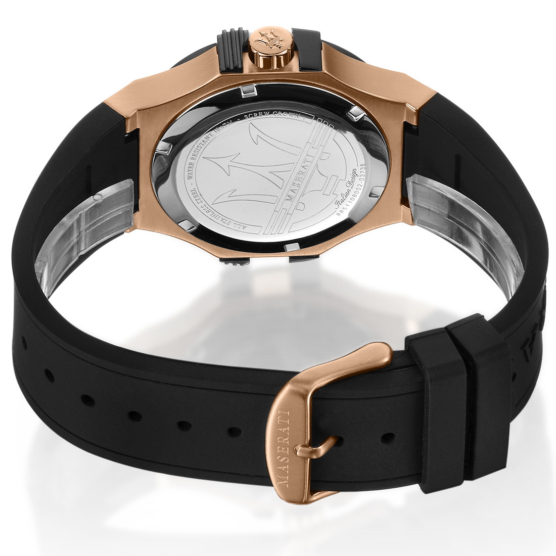Maserati Potenza Herrenuhr Quarz 42mm Schwarz