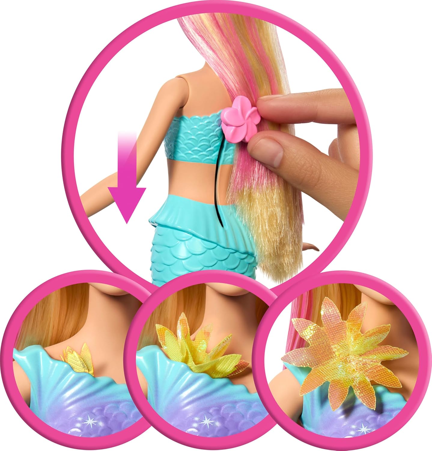 Barbie® Flower Magic Meerjungfrau Figur, Puppe, Spielzeug, Barbie