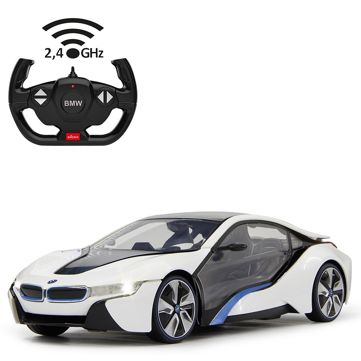 JAMARA BMW I8 1:14 weiss 2,4 GHz ab 6 Jahren JAMARA BMW I8 1:14 weiss 2,4 GHz ab 6 Jahren