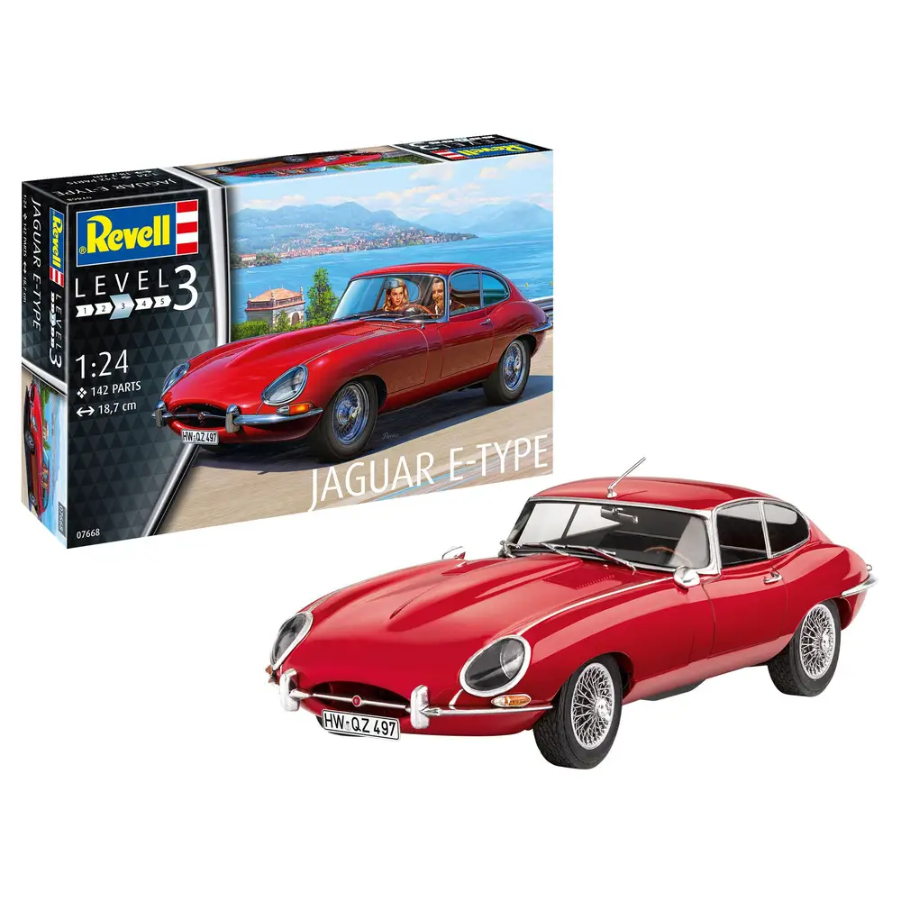 Revell 7668 Jaguar E-Type (Coupé) Revell Modellbausatz