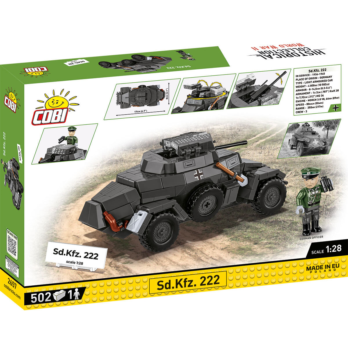 COBI 2657 - SD.KFZ. 222 - Bild 2 COBI 2657 - SD.KFZ. 222 - Bild 2