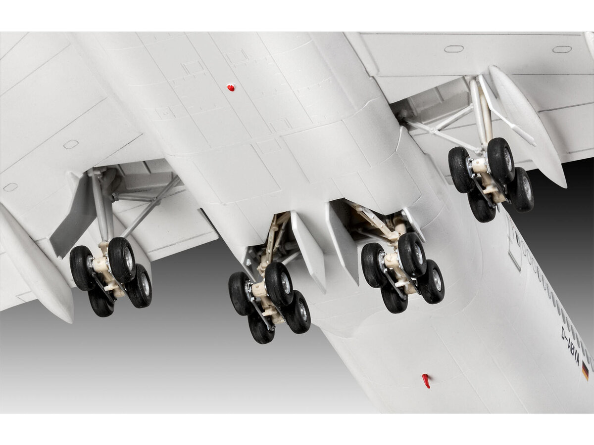 Revell 03891 Boeing 747-8 "Lufthansa" New Livery - Flugzeugmodell 1:144 Maschine, Rad, Flugzeug, Fahrzeug