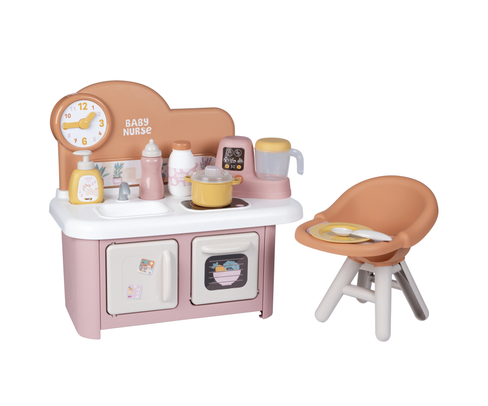 Smoby Smoby Baby Nurse Puppenküche+Hochstuhl