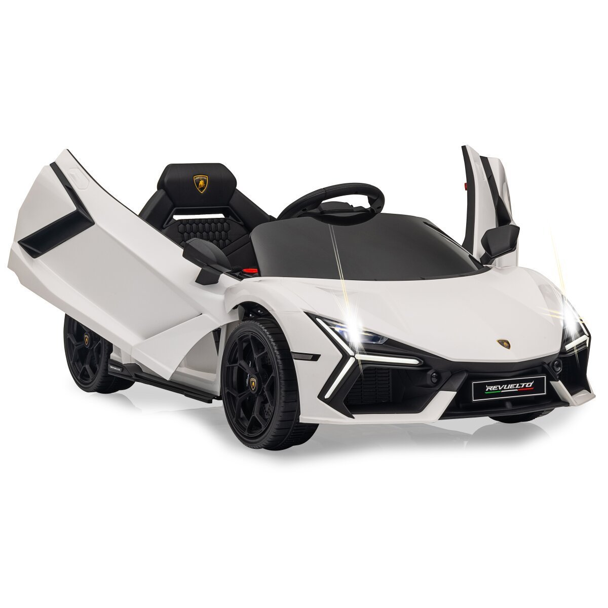 JAMARA Ride-on Lamborghini Revuelto weiß 2,4GHz Li-Power 12.6 ab 3 Jahren