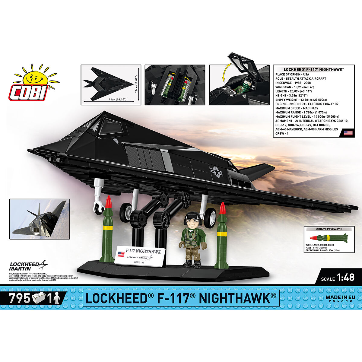 COBI 5903 - F-117 Nighthawk - Bild 4 COBI 5903 - F-117 Nighthawk - Bild 4